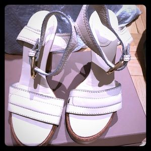 Chloe platforms in offwhite